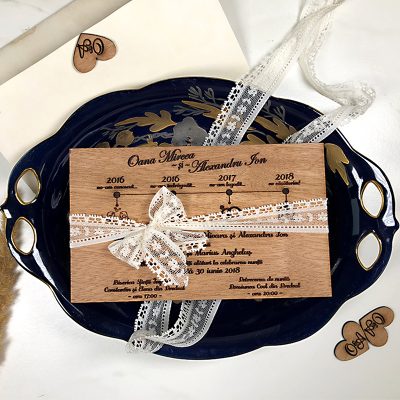 Invitaţie de nuntă premium Love Story (4) Invitaţie de nuntă premium Love Story (4)